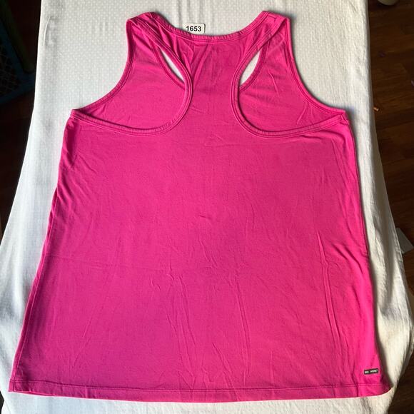 Danskin Now Loose Fit Women’s Sleeveless Tank Top Size L, Pink, Gotta Run - Picture 6 of 6